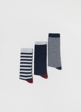 Ovs Boys 3 Pack Long Socks